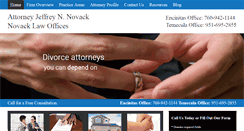 Desktop Screenshot of novacklawoffices.com